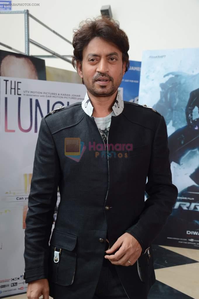 Irrfan Khan at Lunchbox screening in PVR, Mumbai on 23rs Aug 2013