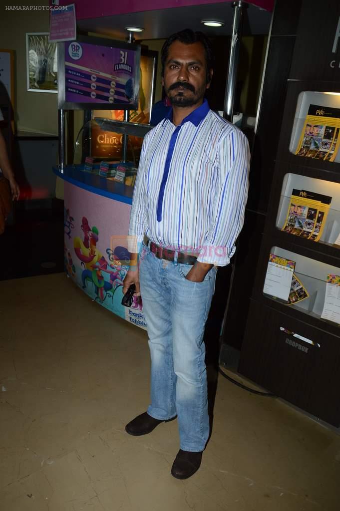 Nawazuddin Siddiqui at Lunchbox screening in PVR, Mumbai on 23rs Aug 2013