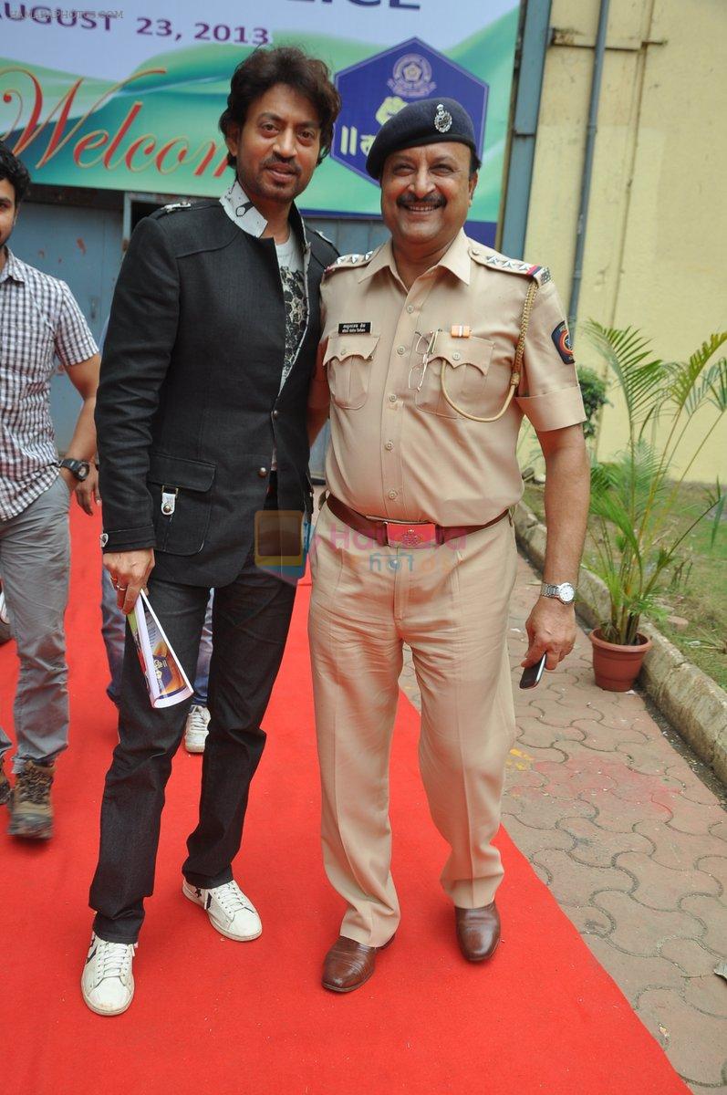 Irrfan Khan at Police Mrityunjay youth event in Goregaon, Mumbai on 23rd Aug 2013