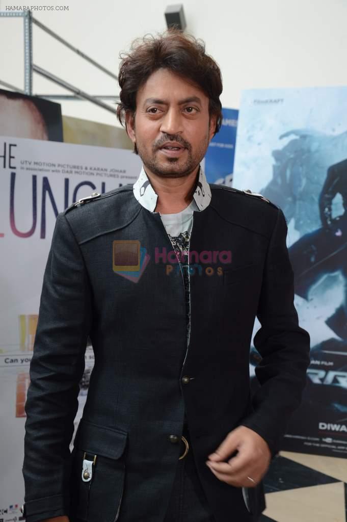 Irrfan Khan at Lunchbox screening in PVR, Mumbai on 23rs Aug 2013