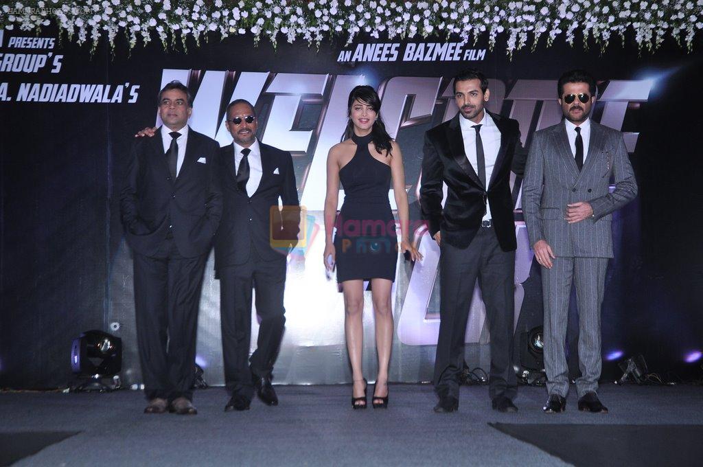Shruti Haasan, John Abraham, Anil Kapoor, Nana Patekar, Paresh Rawal at Welcome Back trailer launch in Mumbai on 26th Aug 2013