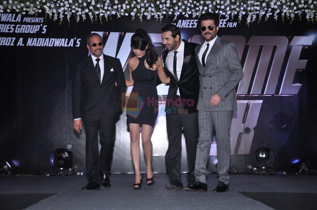 Shruti Haasan, John Abraham, Anil Kapoor, Nana Patekar at Welcome Back trailer launch in Mumbai on 26th Aug 2013