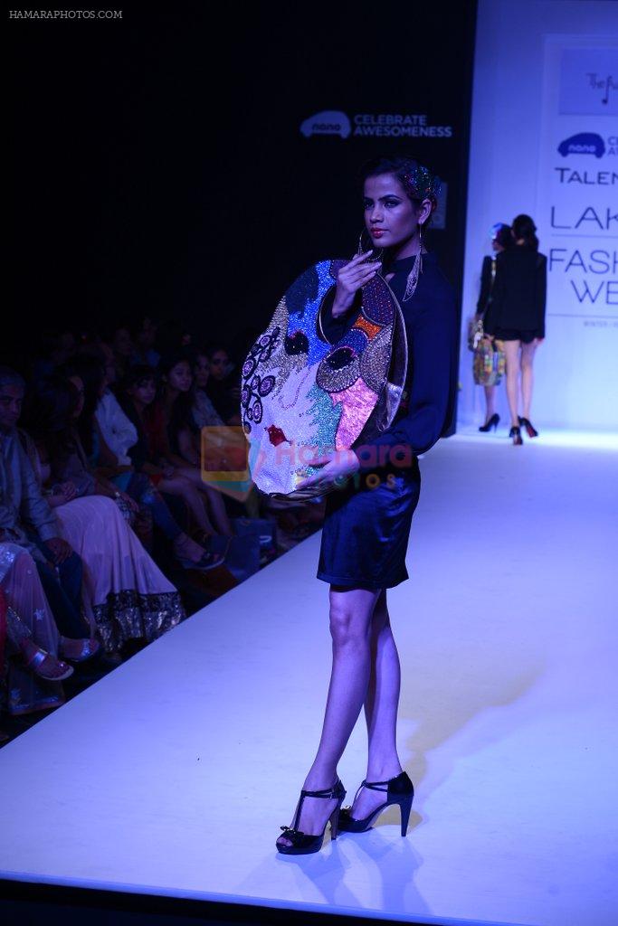 Model walk the ramp for Talent Box The Purple Sack show at LFW 2013 Day 5 in Grand Haytt, Mumbai on 27th Aug 2013