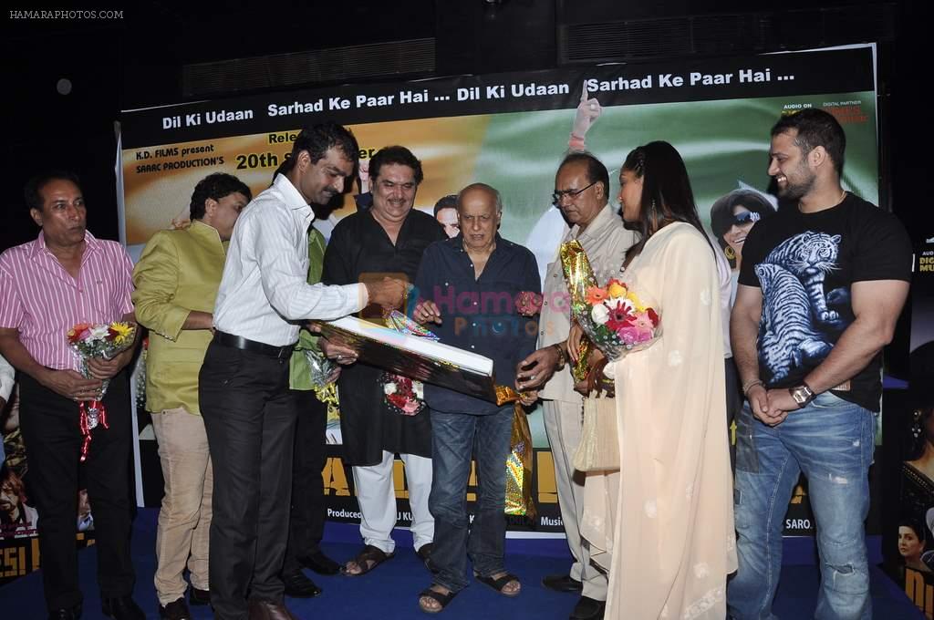 Meghna Naidu, Mahesh Bhatt, Raza Murad at Dil pardesi Ho Gaya launch in Mumbai on 30th Aug 2013