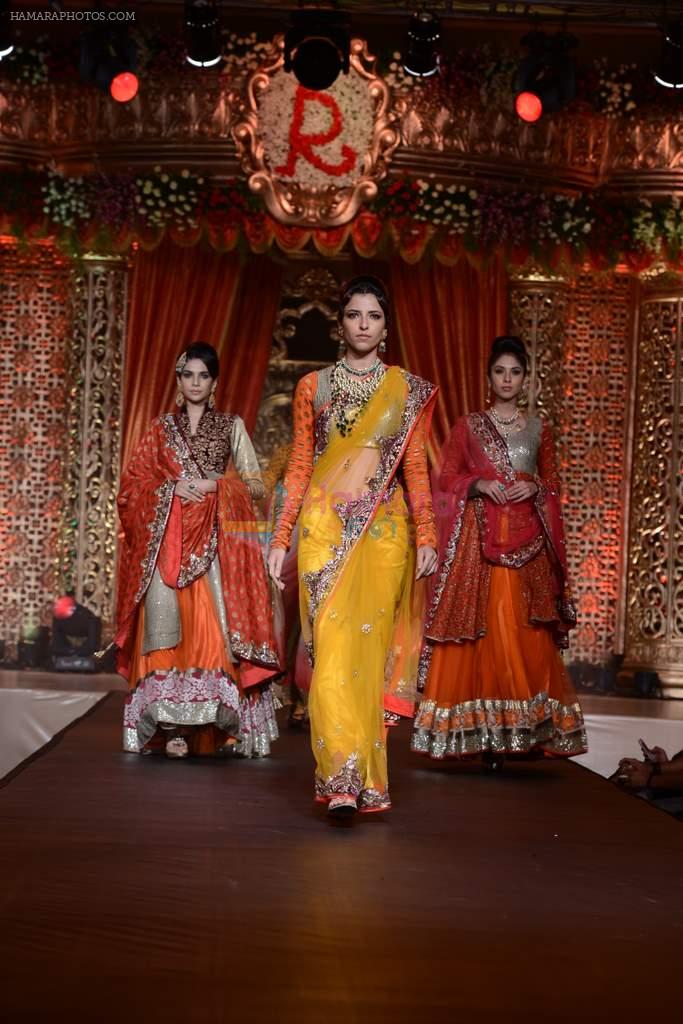 Model walks for Renaissance Hotel Bridal showcase presented by Vikram Phadnis and Jewellery by Golecha Jewellers in Renaissance Hotel, Mumbai on 1st Sept 2013