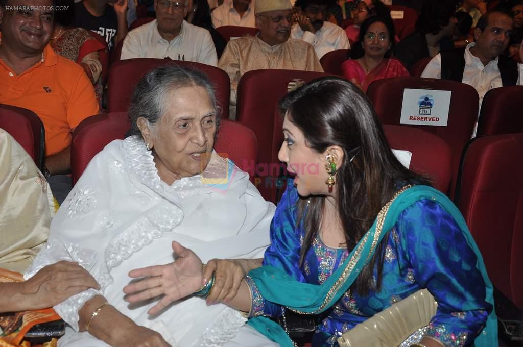 Sulochana at Sachin Pilgaonkar's 50 years in cinema celebrations in Bhaidas Hall, Mumbai on 5th Sept 2013