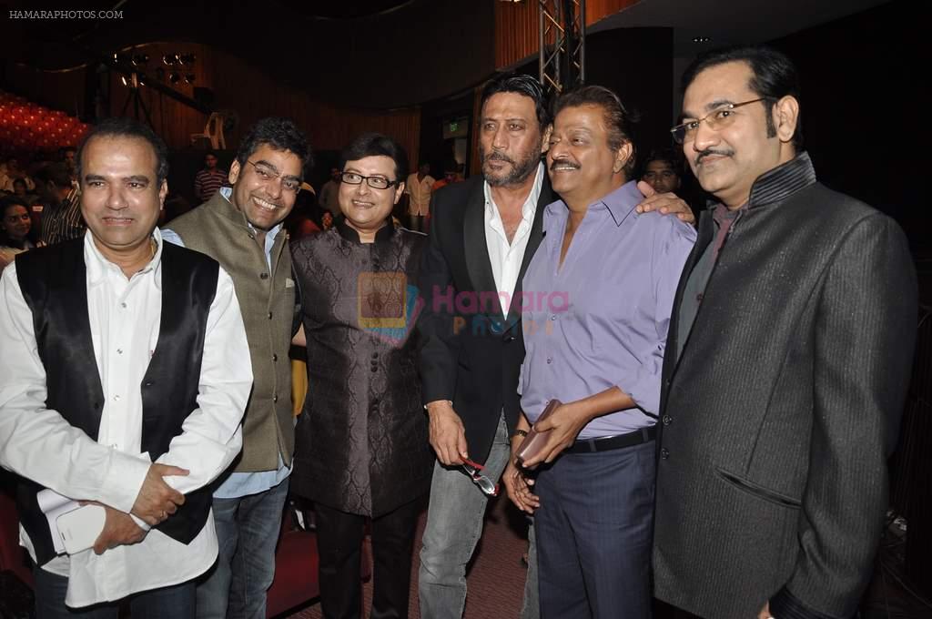 Ashutosh Rana, Jackie Shroff, Sachin Pilgaonkar at Sachin Pilgaonkar's 50 years in cinema celebrations in Bhaidas Hall, Mumbai on 5th Sept 2013