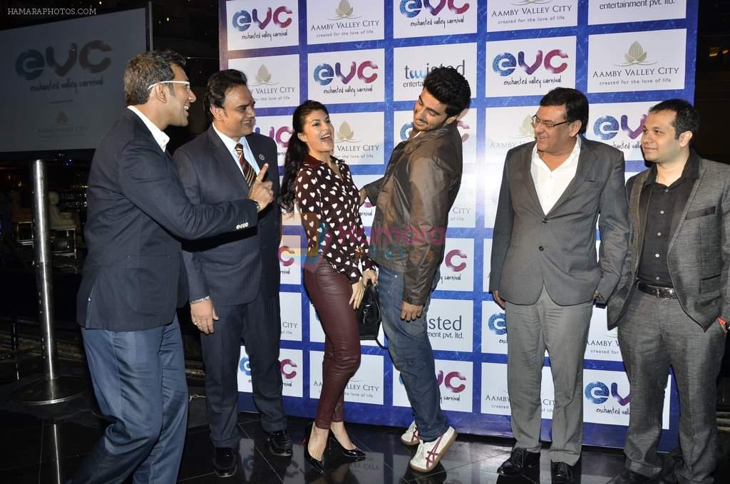 Jacqueline Fernandez, Arjun Kapoor launch Amby Valley's EVC music fest in Mumbai on 6th Sept 2013