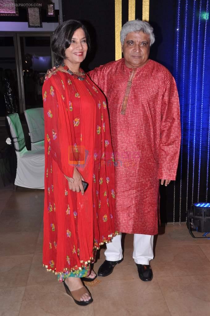 Shabana Azmi, Javed Akhtar at Rakesh Roshan's birthday bash in Mumbai on 6th Sept 2013