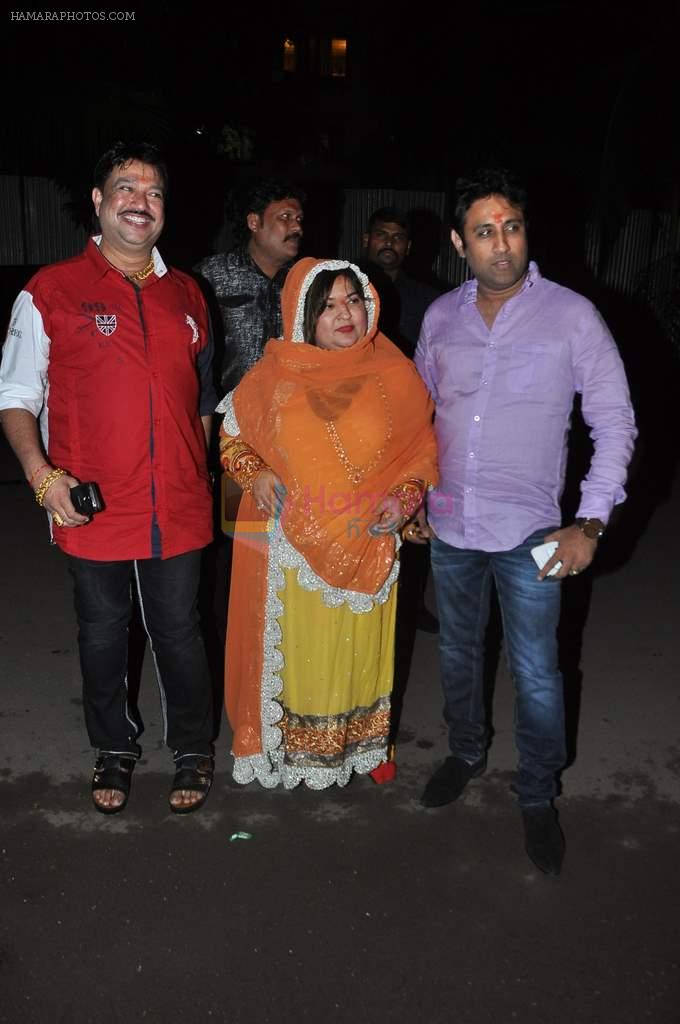 Dolly Bindra at Arpita's Ganpati celebrations in Mumbai on 9th Sept 2013