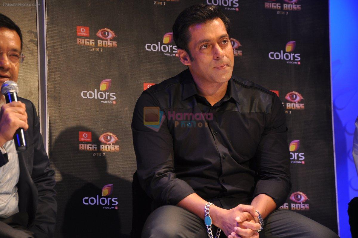 Salman Khan at Bigg Boss 7 Press Launch in Mumbai on 11th Sept 2013