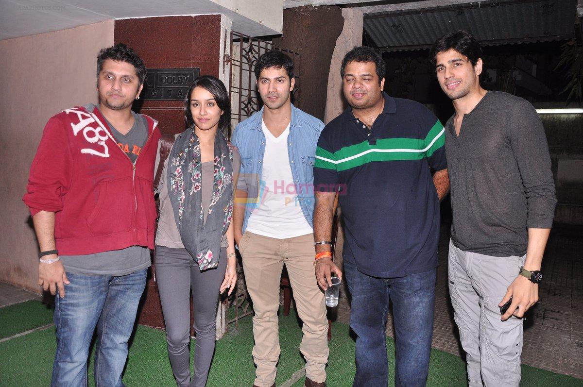 Mohit Suri, Shraddha Kapoor, Varun Dhawan, Sidharth Malhotra at the screening of Grand Masti in Mumbai on 12th Sept 2013