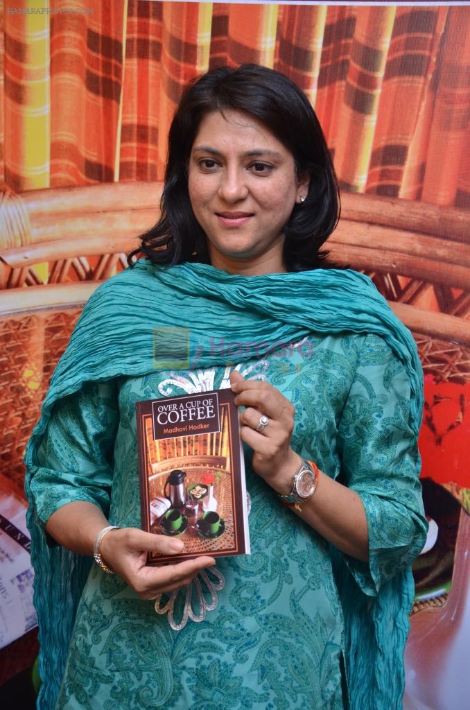 Priya Dutt launches book Over a Cup of Coffee by Madhavi Hadkar on 12th Sept 2013