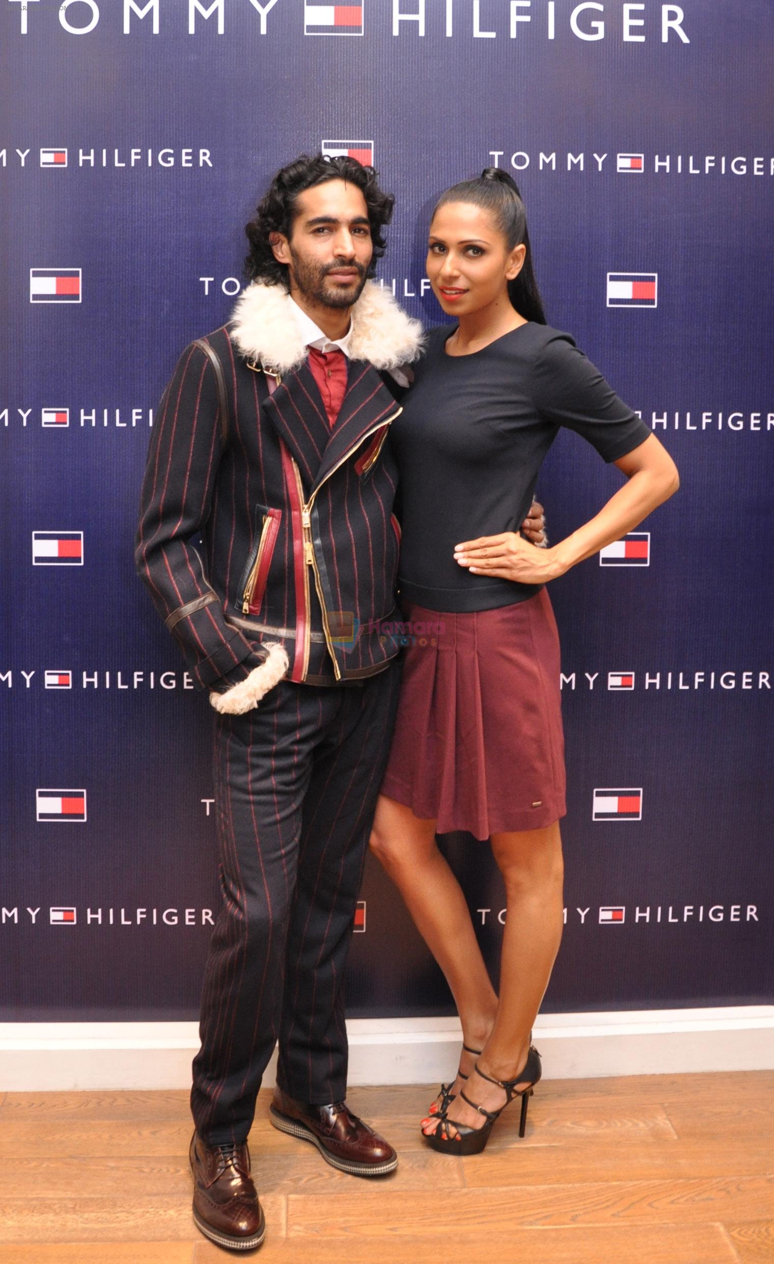 Anuj and Candice pose at the TH AW13 Launch