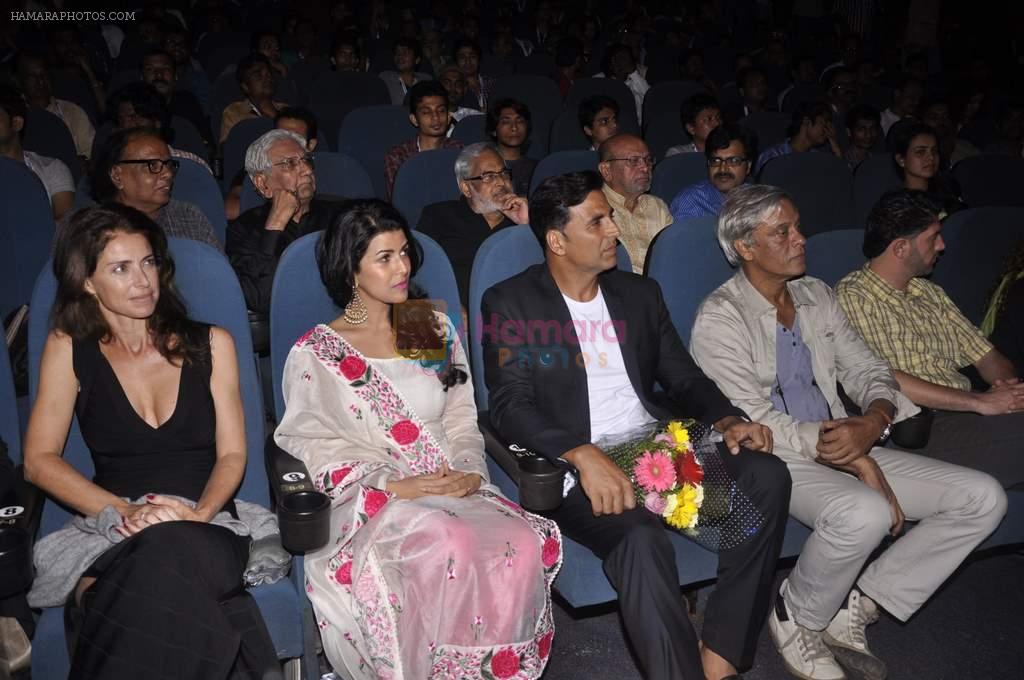 Dorothy Briere, Nimrat Kaur, Akshay Kumar, Sudhir Mishra at Jagran film festival in Fun, Mumbai on 24th Sept 2013