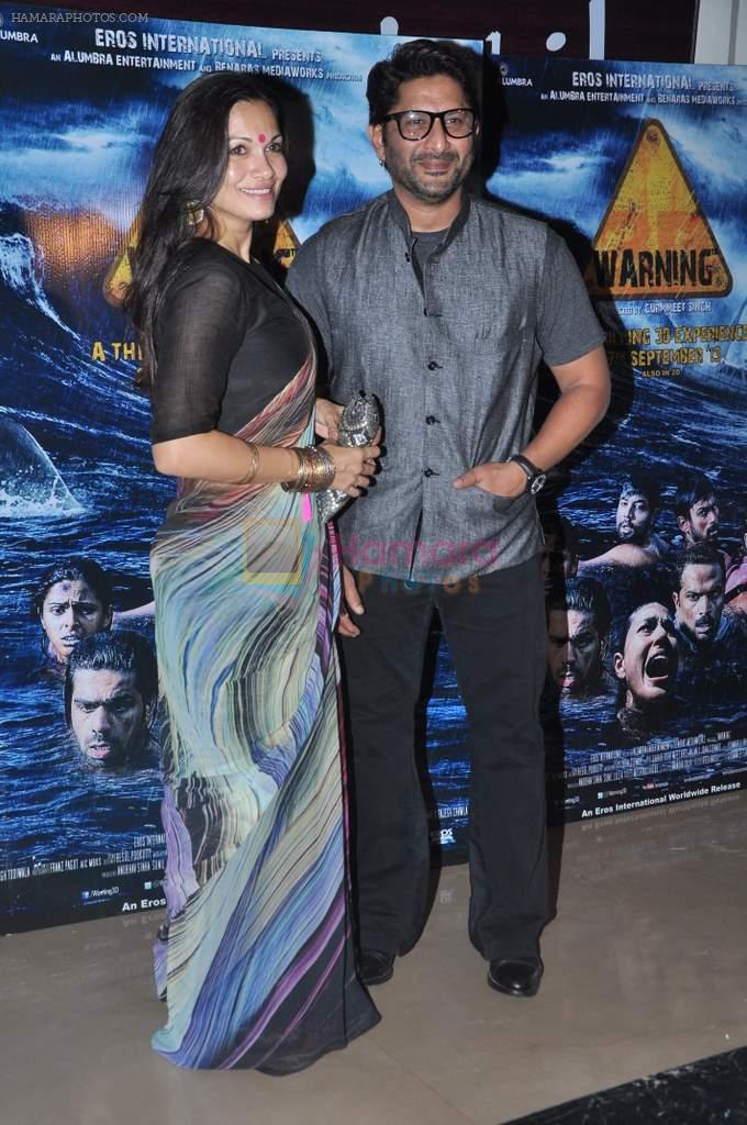Arshad Warsi, Maria Goretti at Warning film premiere in PVR, Juhu, Mumbai on 26th Sept 2013