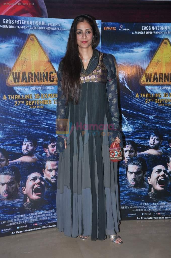 Tabu at Warning film premiere in PVR, Juhu, Mumbai on 26th Sept 2013
