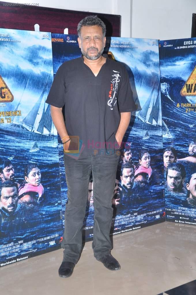 Anubhav Sinha at Warning film premiere in PVR, Juhu, Mumbai on 26th Sept 2013