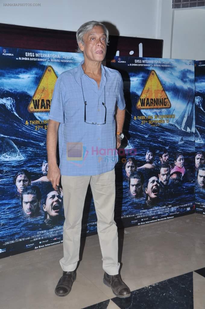 Sudhir Mishra at Warning film premiere in PVR, Juhu, Mumbai on 26th Sept 2013