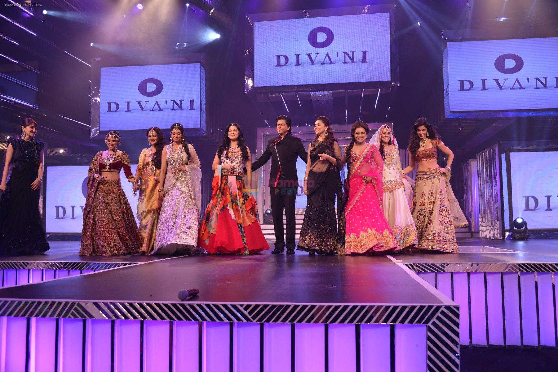 Anushka Sharma, Parineeti Chopra, Rekha, Sridevi, Juhi Chawla, Shahrukh Khan, Madhuri Dixit, Rani Mukerji, Preity Zinta, Katrina Kaif at the launch of Diva_ni in Mumbai on 27th Sept 20