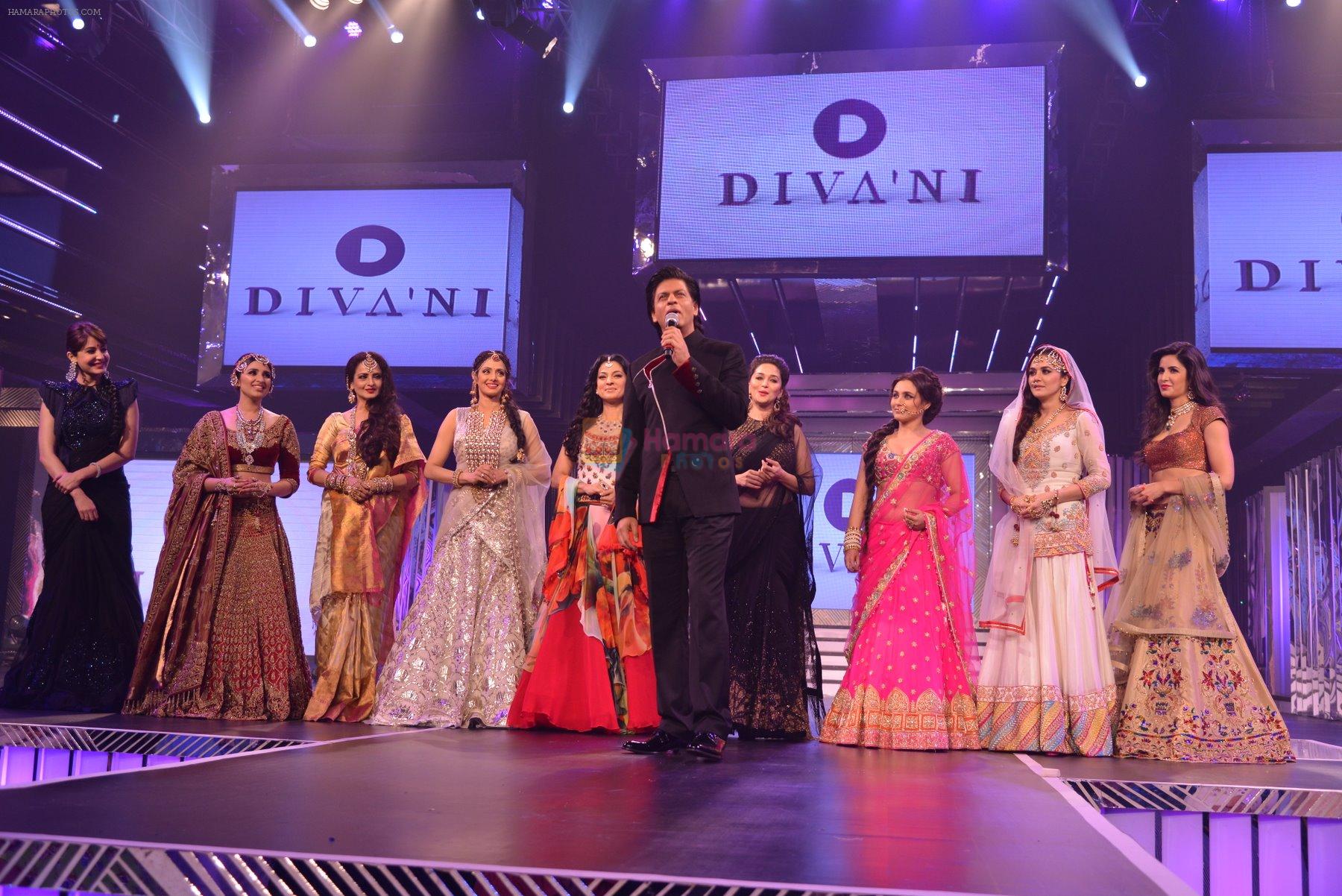 Anushka Sharma, Parineeti Chopra, Rekha, Sridevi, Juhi Chawla, Shahrukh Khan, Madhuri Dixit, Rani Mukerji, Preity Zinta, Katrina Kaif at the launch of Diva_ni in Mumbai on 27th Sept 20