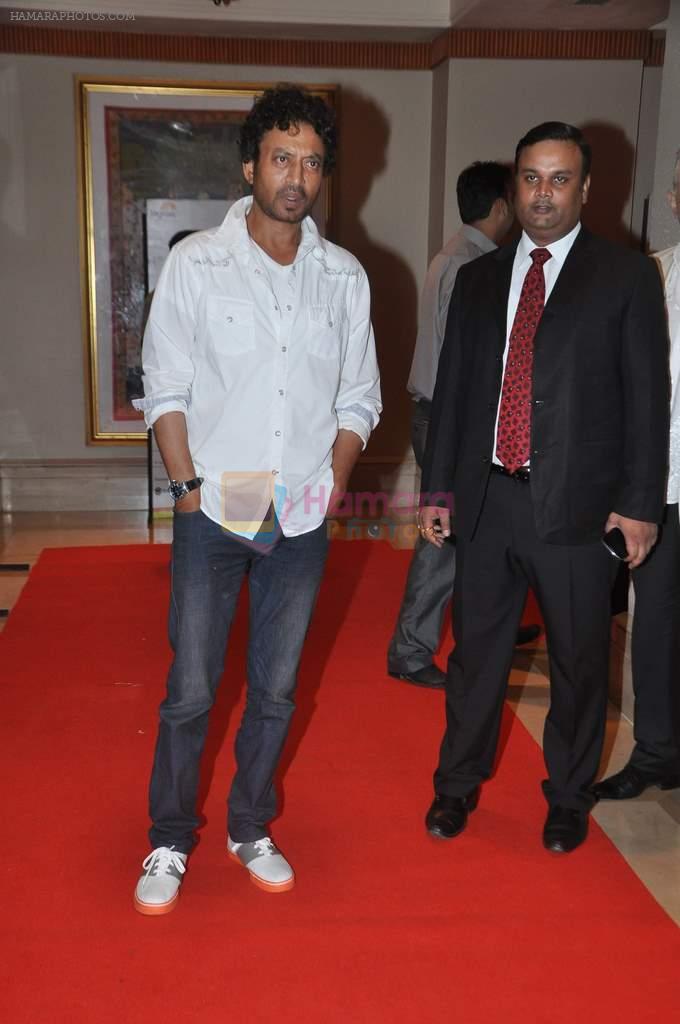 Irrfan Khan at Jagran film festival for Lumiere bothers screening in J W Marriott, Mumbai on 28th Sept 2013