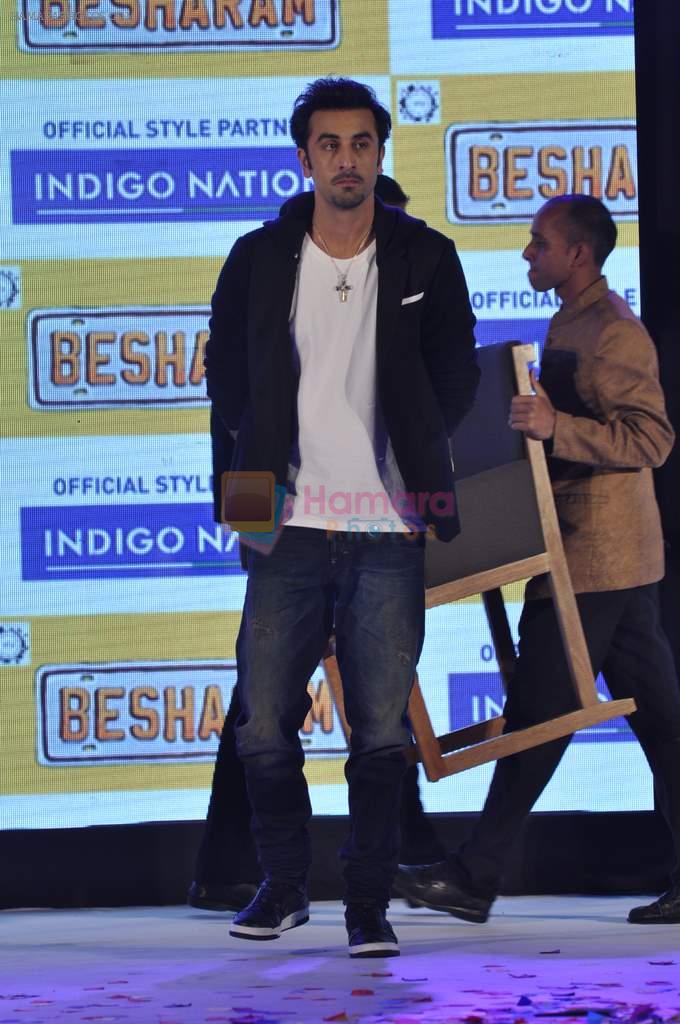 Ranbir Kapoor launches Besharam Idigo Nation collection in Mumbai on 28th Sept 2013