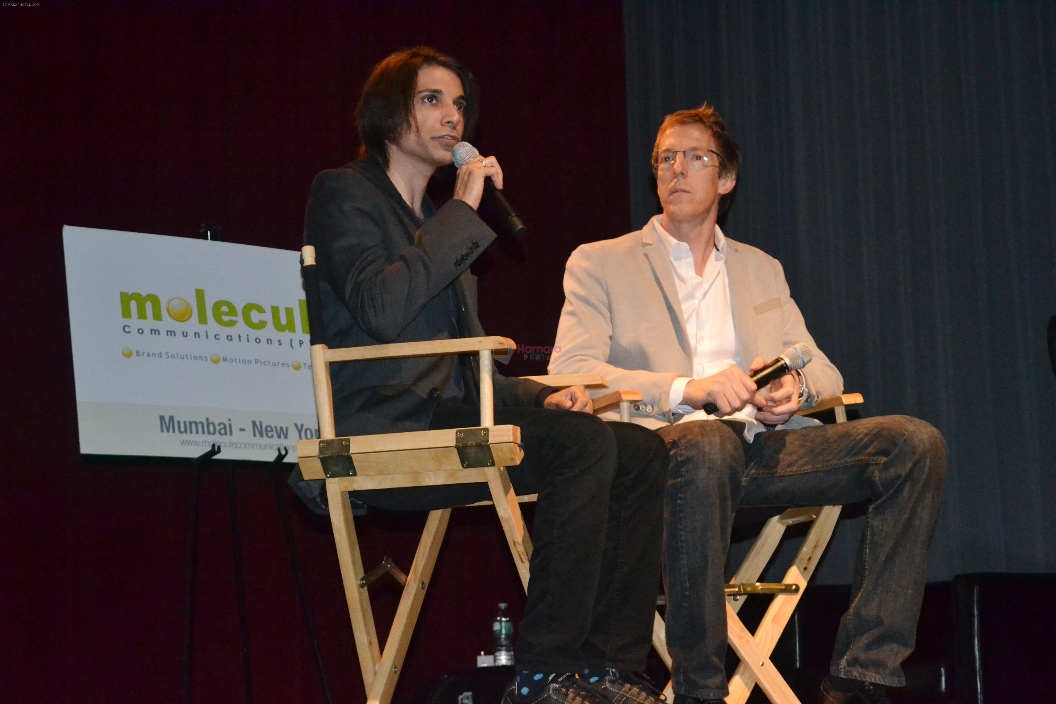 Simon Taufique and Wayne Sharpe at Molecule's Cinema Beyond Boundaries at SVA Theater in New York
