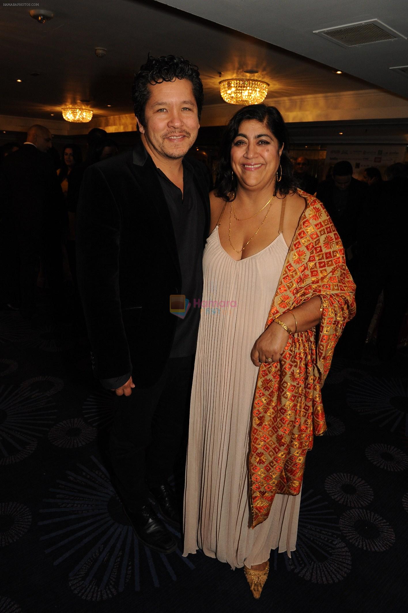Gurinder Chadha with husband Paul Mayeda Berges for 100 years of Indian cinema at an Annual Gala- 28th September 2013
