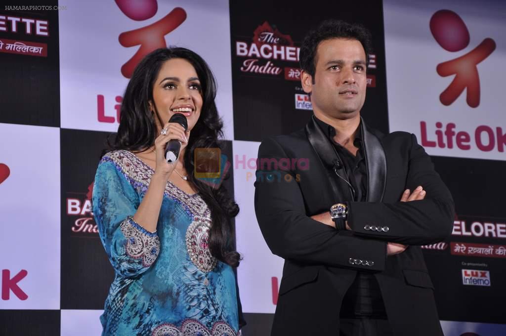 Mallika Sherawat, Rohit Roy at preview of Life Ok Bachelorette India launch in Trident, Mumbai on 3rd Oct 2013