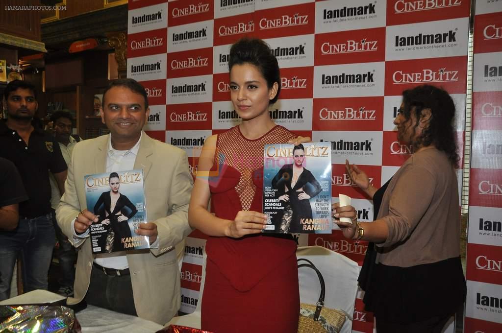 Kangana Ranaut unveils Cineblitz's latest issue in Mumbai on 4th Oct 2013