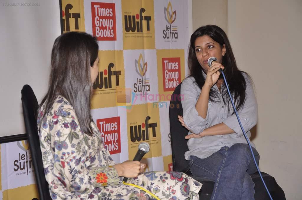 Zoya Akhtar at Anupama Chopra's book 100 films before you die discussion in Le Sutra, Mumbai on 4th Oct 2013