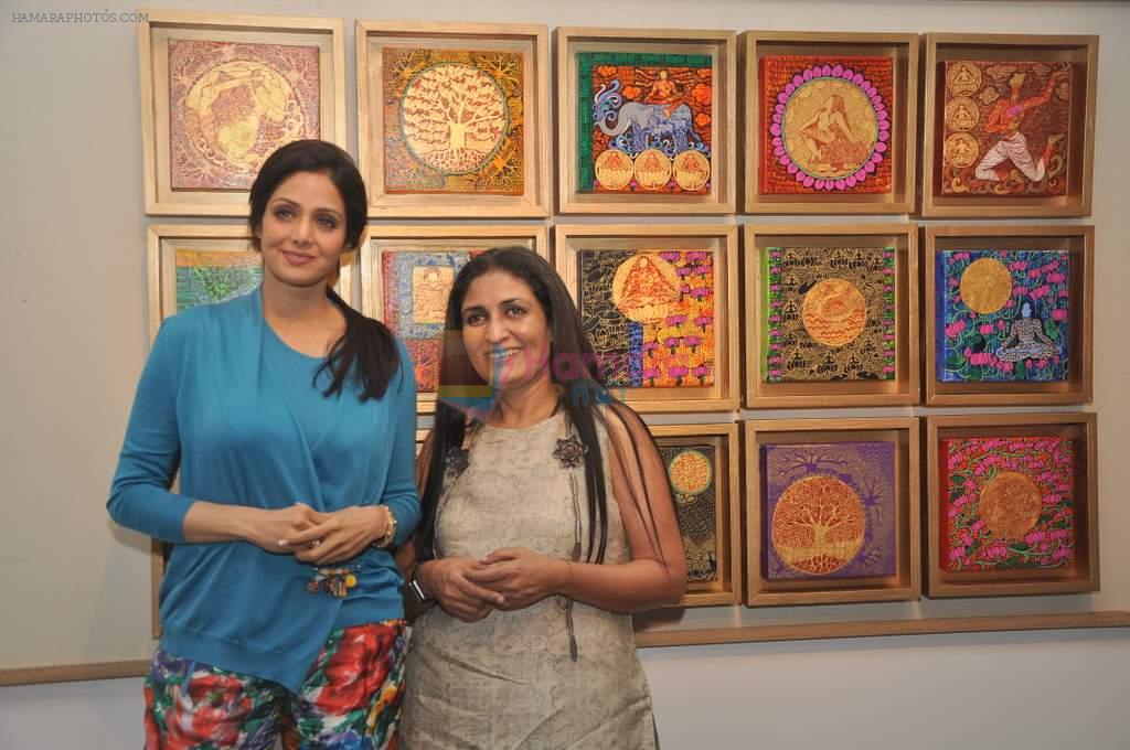 Sridevi inaugurates Seema Kohli's exhibition in Tao Art Gallery, Mumbai on 5th Oct 2013