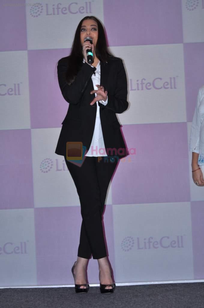Aishwarya Rai Bachchan launches Life Cell in Mumbai on 7th Oct 2013