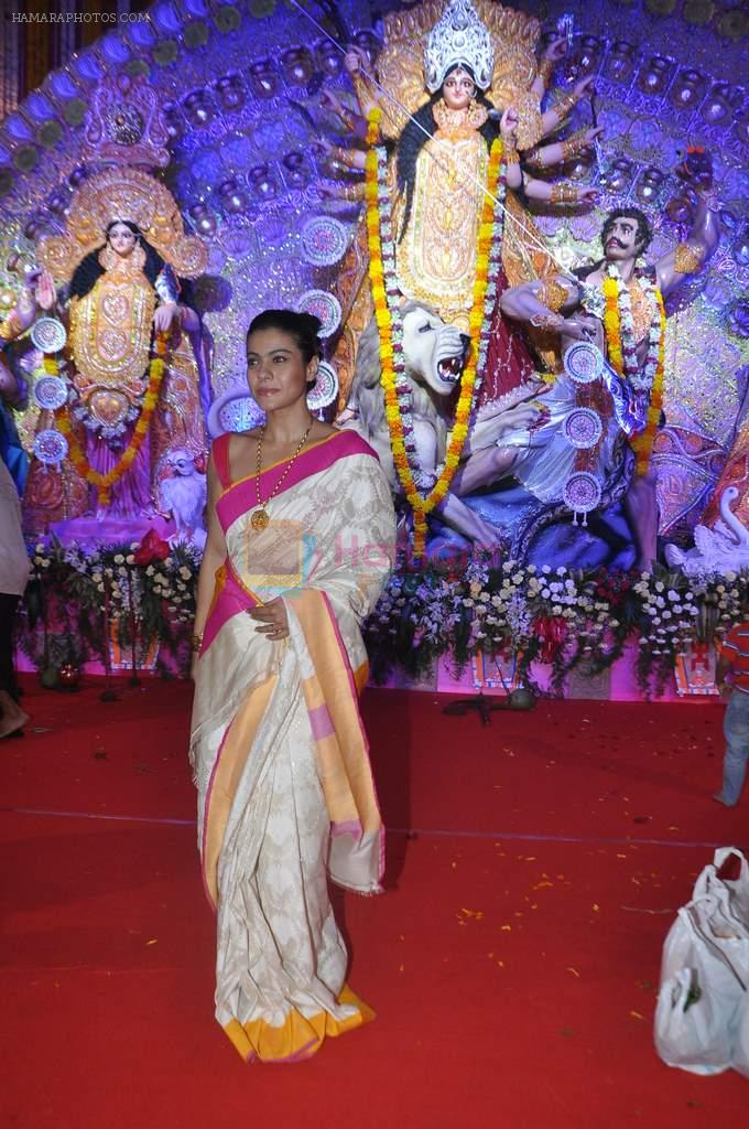 Kajol at Durga Pooja Celebration in Mumbai on 10th Oct 2013