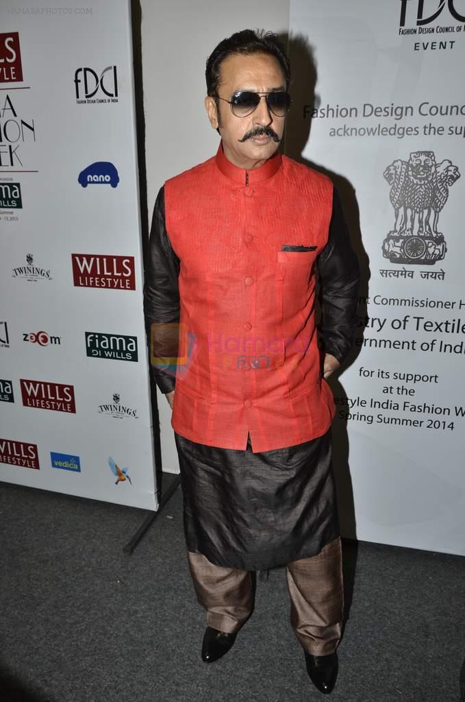 Gulshan Grover on Day 2 at WIFW 2014 on 10th Oct 2013