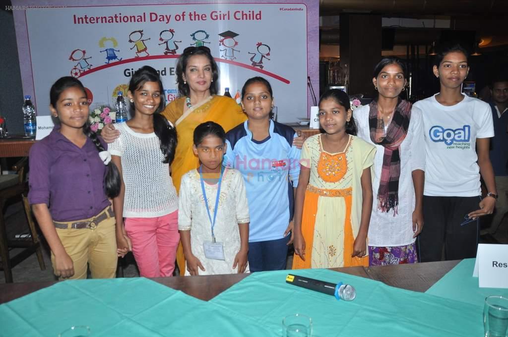 Shabana Azmi at International Girl Child Day event in Mumbai on 10th Oct 2013