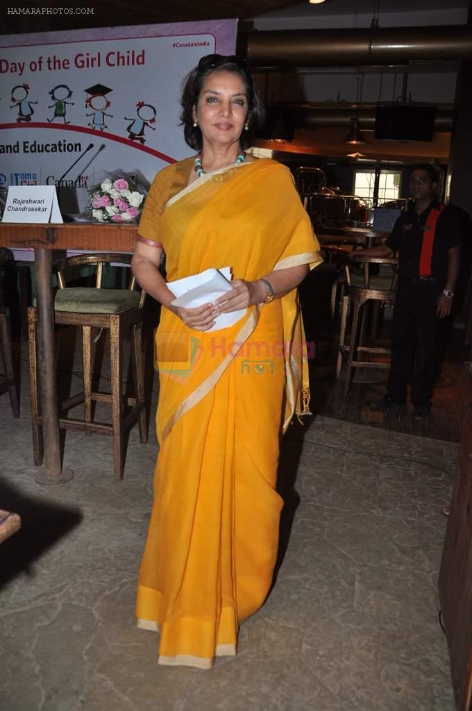 Shabana Azmi at International Girl Child Day event in Mumbai on 10th Oct 2013