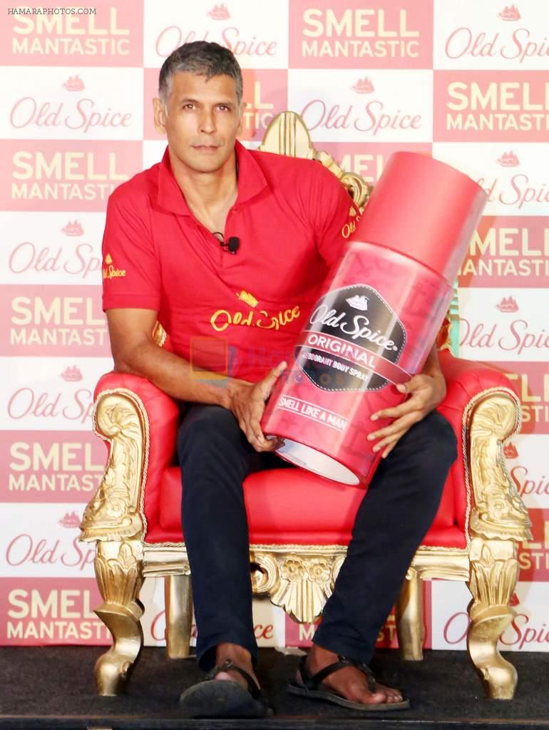 Milind Soman Launch of old Spice's new deodrant in new delhi on 15th Oct 2013