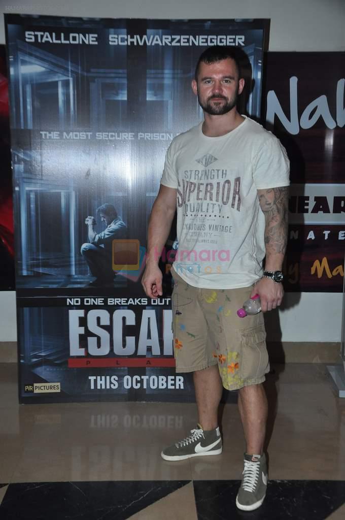 Bollywood fitness trainers watch Escape Plan in PVR, Juhu, Mumbai on 15th Oct 2013