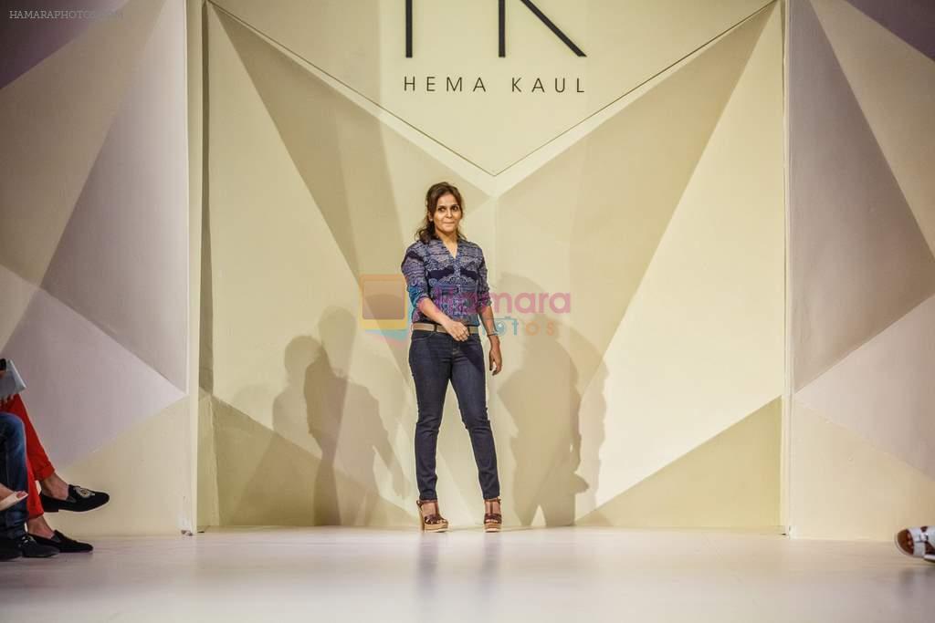 Model walk the ramp for designer Hema Kaul at Dubai's Fashion Forward on 18th Oct 2013