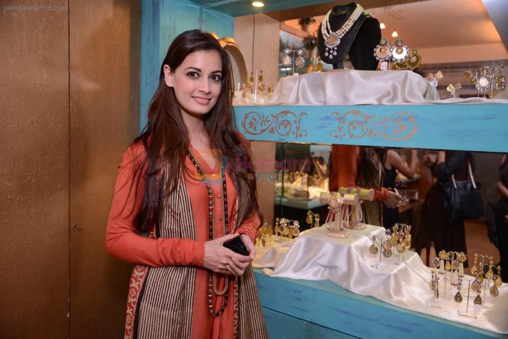 Dia Mirza at Raveena Tandon and Roopa Vohra's jewellery line launch in Mumbai on 18th Oct 2013