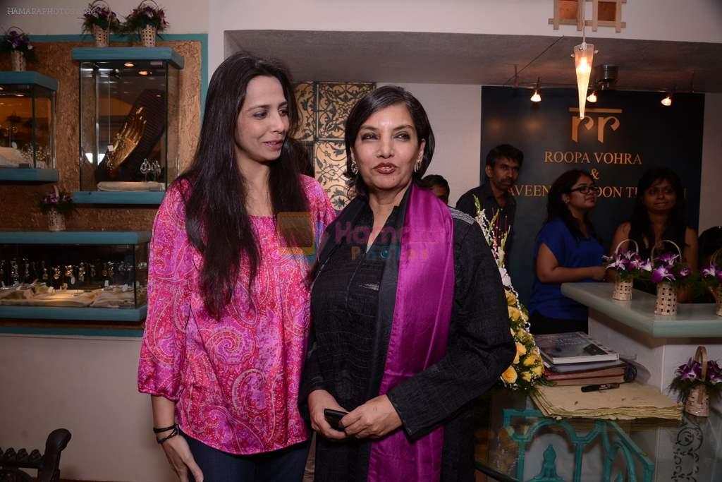 Shabana Azmi at Raveena Tandon and Roopa Vohra's jewellery line launch in Mumbai on 18th Oct 2013