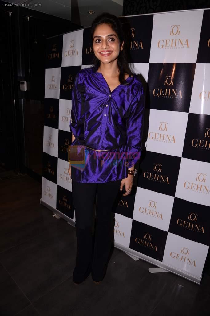 Madhoo Shah at the Launch of Shaheen Abbas collection for Gehna Jewellers in Mumbai on 23rd Oct 2013