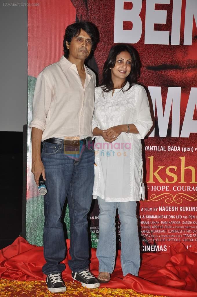 Nagesh Kukunoor, Shifaali Shah  at Nagesh Kukunoor's new film Lakshmi launch in PVR, Mumbai on 22nd Oct 2013