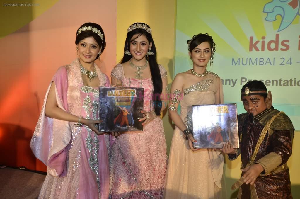 Lavina Tandon, Sharmilee Raj, Aditi Sajwan at Toy Craft's game launch based on SAB TV's show Baal veer in Goregaon, Mumbai on 24th Oct 2013