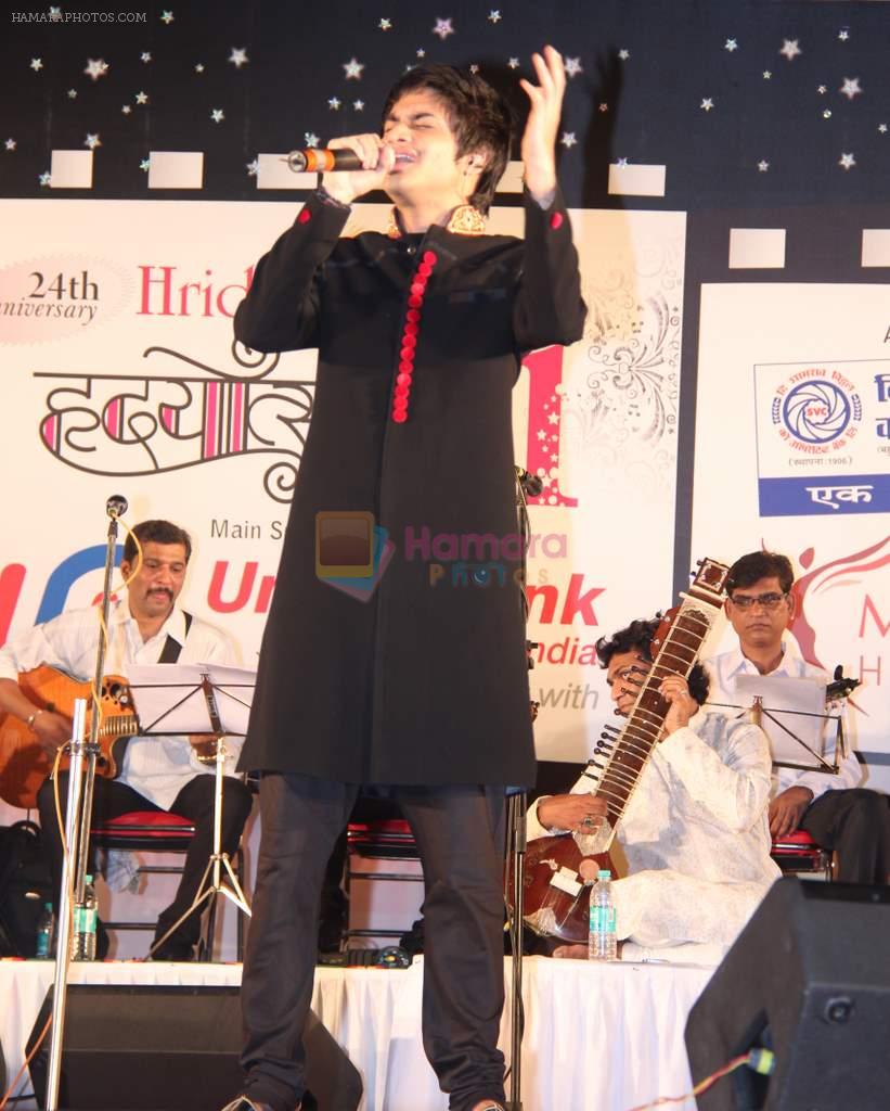 Siddhant Bhosle performs at Hridayotsav 71 in Mumbai on 26th Oct 2013