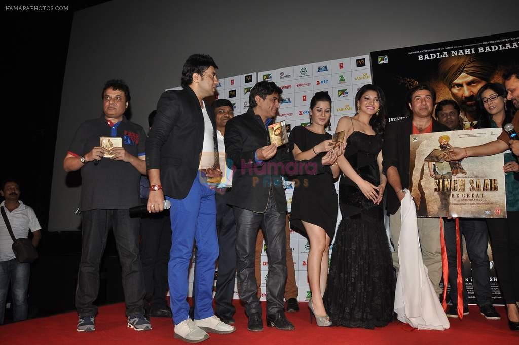 Anand Raj Anand, Anjali Abrol, Urvashi Rautela, Sunny Deol, Amrita Rao, Anil Sharma at Singh Saheb the great press meet in Cinemax, Mumbai on 28th Oct 2013