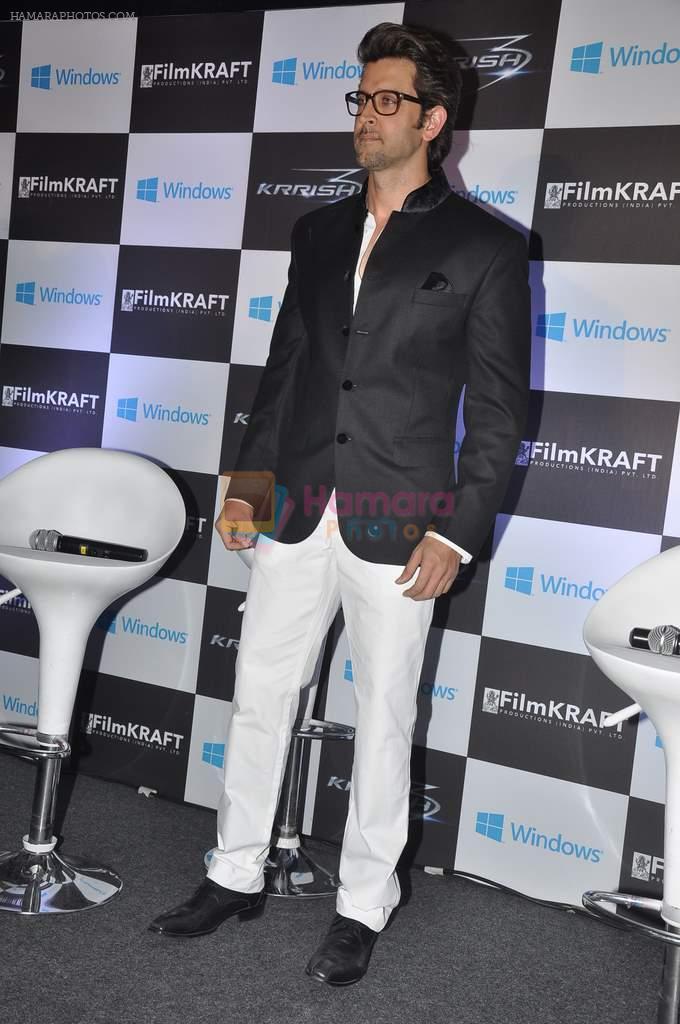Hrithik Roshan at Krrish Microsoft promotions in Novotel, Mumbai on 30th Oct 2013
