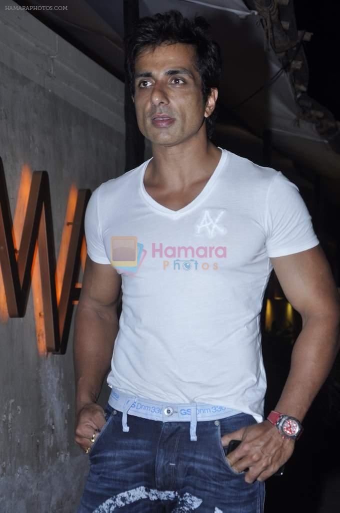 Sonu Sood at R Rajkumar completion party in Juhu, Mumbai on 30th Oct 2013